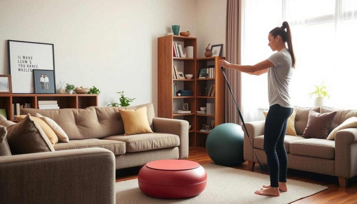 Therapist providing therapy services at home, supporting occupational therapy recovery and long-term wellness.