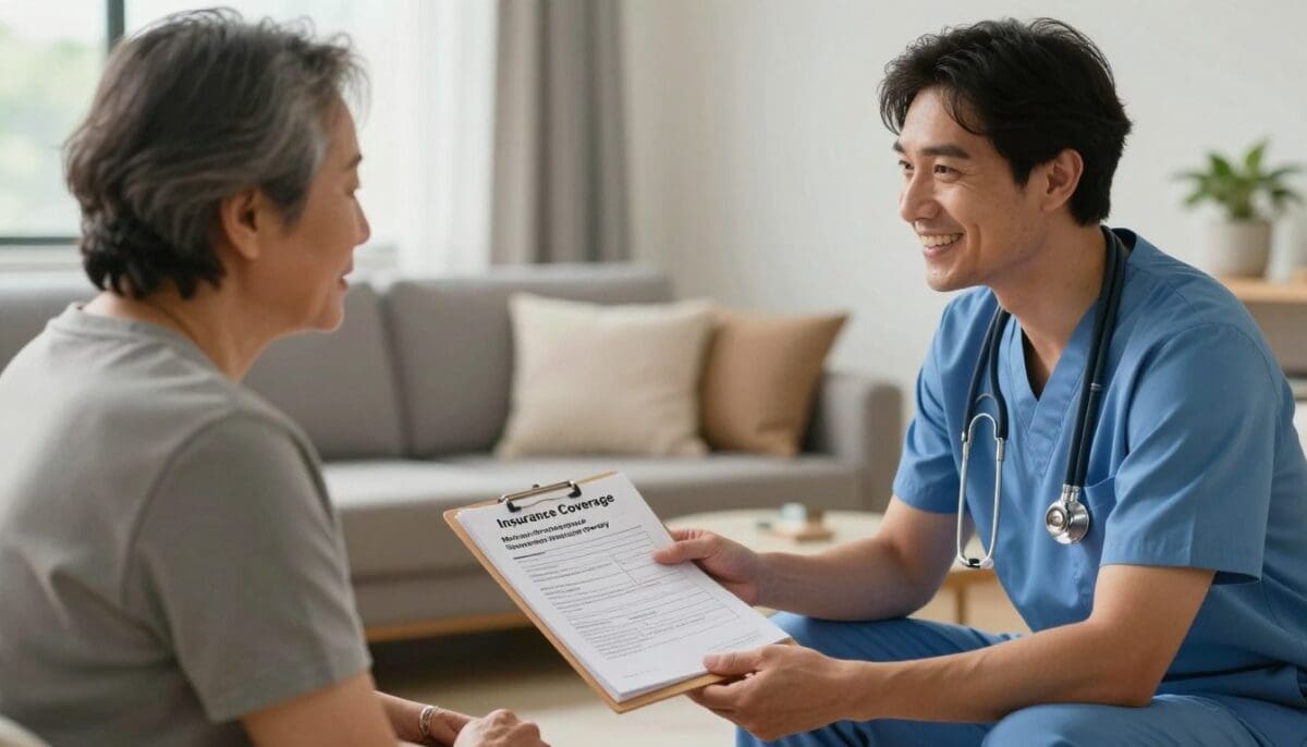 Insurance coverage for home physical therapy and Medicare benefits consultation.