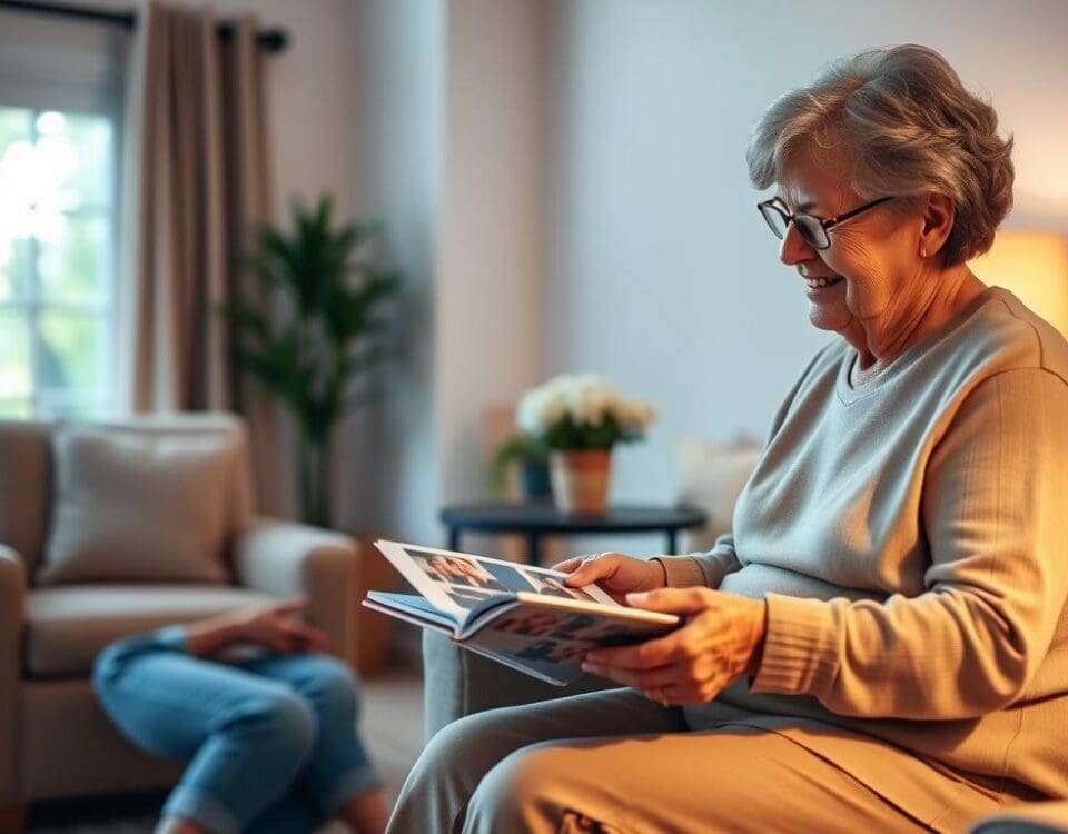 Senior reading newspaper in San Antonio home, supporting in-home care and aging in place.