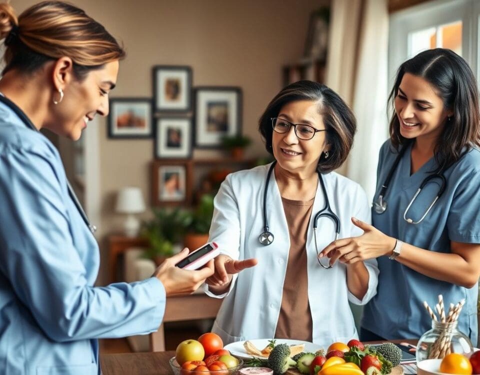 Continu Care Home Health nurses providing in-home diabetes management and education in San Antonio.