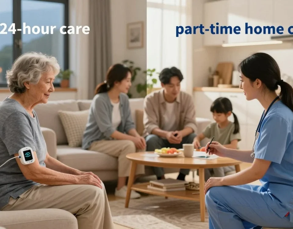 24-hour care vs part-time home care