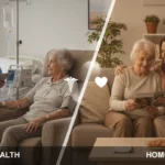 difference between home health and home care