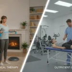 physical therapy at home vs outpatient