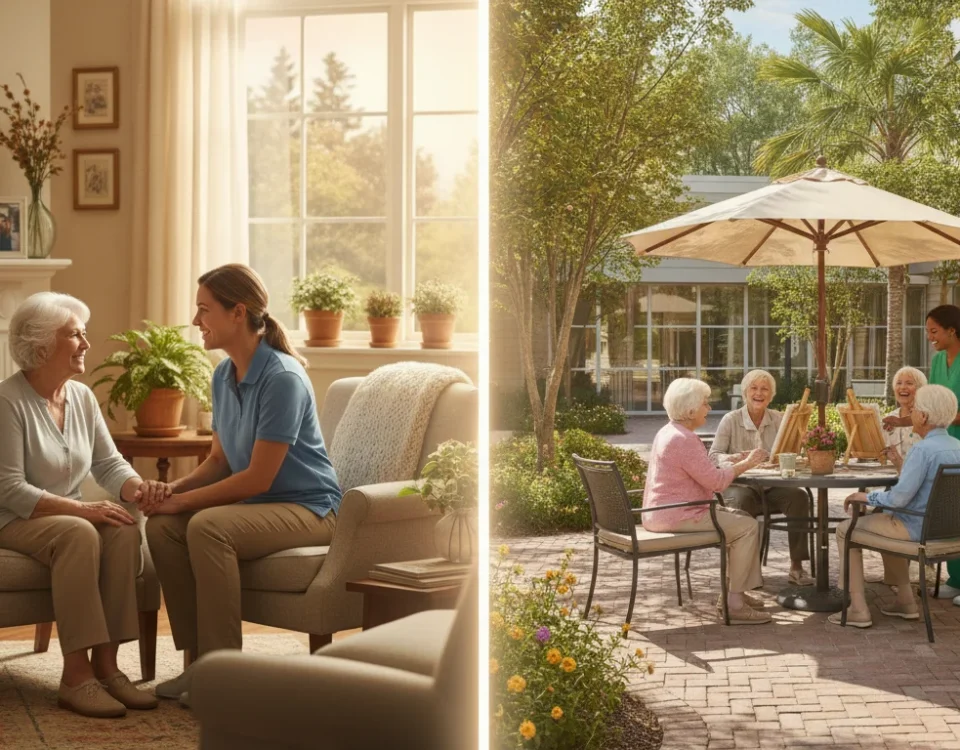 home health vs assisted living